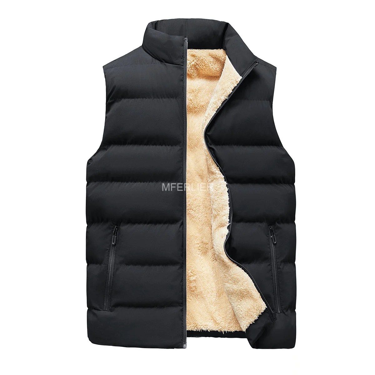 

Autumn WInter Large Size Men Vest 10XL 9XL 8XL 7XL Loose Fleece Vests