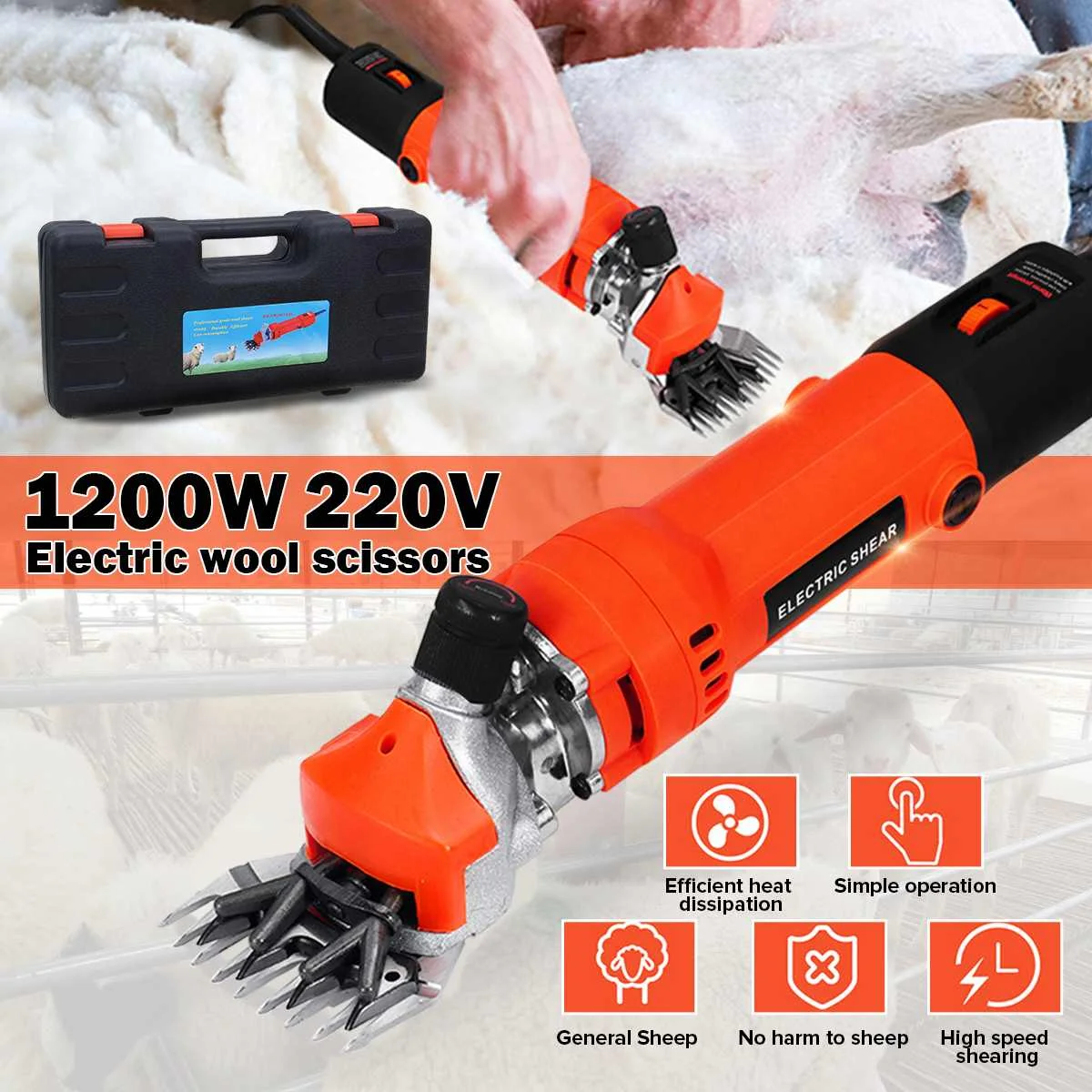 1200W 220V электрической стрижки ножницы для стрижки овец коз животных Машинка для стрижки ножницы для шерсти сельскохозяйственная машина с ко...
1200W 220V электрической стрижки ножницы для стрижки овец коз животных Машинка для стрижки ножницы для шерсти сельскохозяйственная машина с ко...