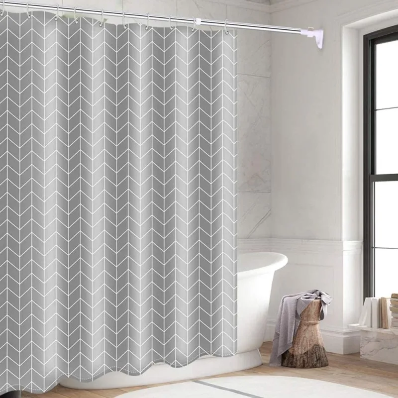Gray Plaid Shower Curtain PEVA Waterproof Bathroom Curtains Modern Mildew Proof Bathtub Partition Bath Curtain With Hooks
Gray Plaid Shower Curtain PEVA Waterproof Bathroom Curtains Modern Mildew Proof Bathtub Partition Bath Curtain With Hooks