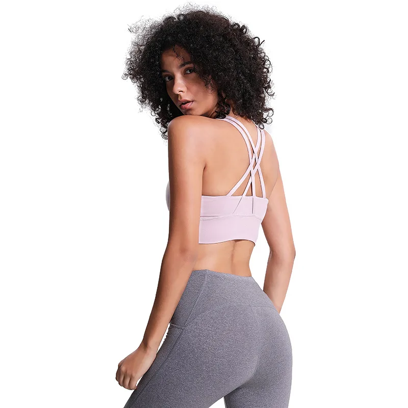 Classic shockproof sports underwear women's cross beautiful backs gather running yoga fitness bra
Classic shockproof sports underwear women's cross beautiful backs gather running yoga fitness bra