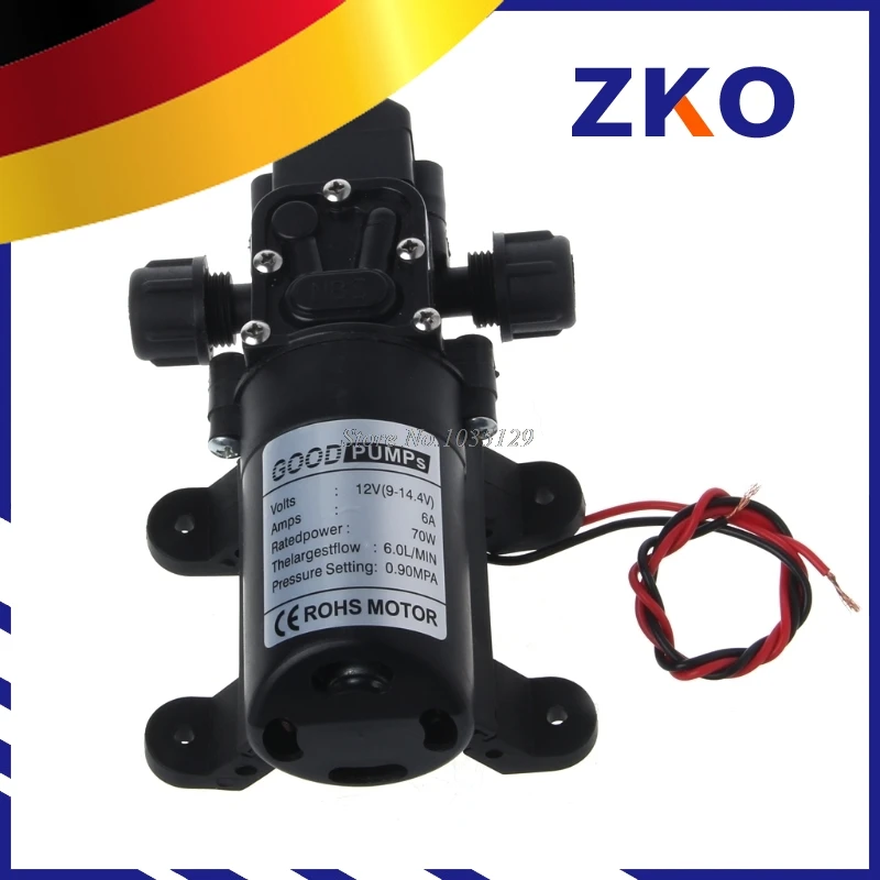 DC 12V 130PSI 6L/Min Water High Pressure Diaphragm Self Priming Pump 70W Free Jun18 Whosale&DropShip compressor vacuum pump
DC 12V 130PSI 6L/Min Water High Pressure Diaphragm Self Priming Pump 70W Free Jun18 Whosale&DropShip compressor vacuum pump