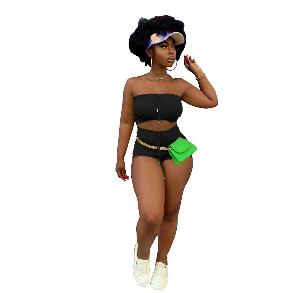 Sexy Girls Biker Shorts Sets Solid Strapless Crop Top High Waist Shorts Fashion Two Piece Tracksuits Nightclub Party Lady
Sexy Girls Biker Shorts Sets Solid Strapless Crop Top High Waist Shorts Fashion Two Piece Tracksuits Nightclub Party Lady