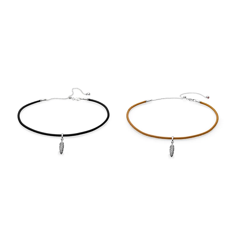 925 Sterling Silver Leather Necklace Chain Diy 925 Leaf Pendant For Women Wedding Party Jewelry
925 Sterling Silver Leather Necklace Chain Diy 925 Leaf Pendant For Women Wedding Party Jewelry