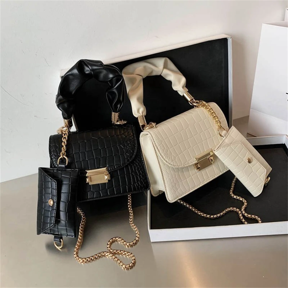 Chic Style Stone Texture Top Handle Bags Set for Women Luxury Designer Handbags 2-in-1 Chain Shoulder Crossbody Travel Purses
Chic Style Stone Texture Top Handle Bags Set for Women Luxury Designer Handbags 2-in-1 Chain Shoulder Crossbody Travel Purses