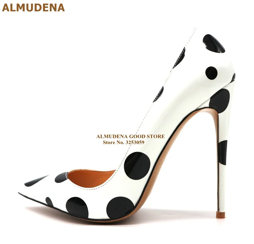 ALMUDENA White Red Yellow Polka Dots High Heel Pumps Pointed Toe Printed Dress Shoes 12cm Sky High Heel Wedding Shoes Dropship
ALMUDENA White Red Yellow Polka Dots High Heel Pumps Pointed Toe Printed Dress Shoes 12cm Sky High Heel Wedding Shoes Dropship