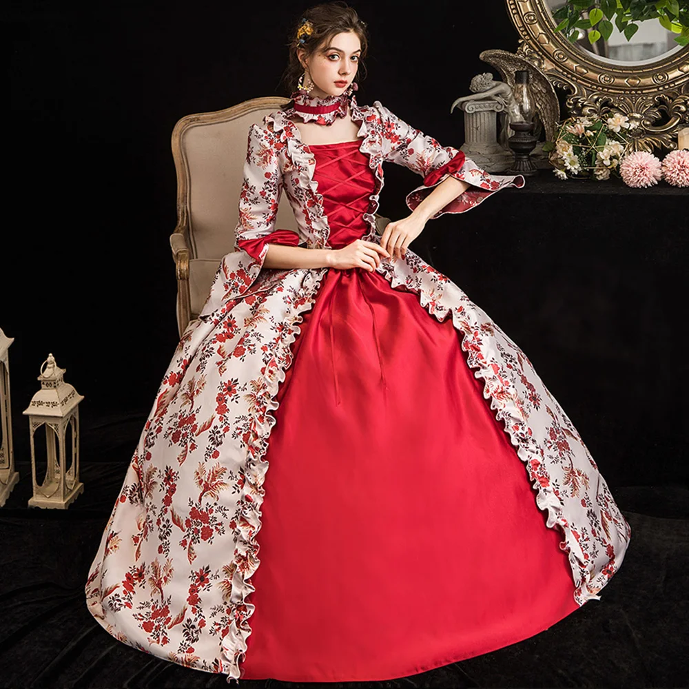 High-end 18th Century Baroque Victorian Dress Medieval Rococo Ball Gown Women Vintage Stage Show Birthday Party Costume
High-end 18th Century Baroque Victorian Dress Medieval Rococo Ball Gown Women Vintage Stage Show Birthday Party Costume