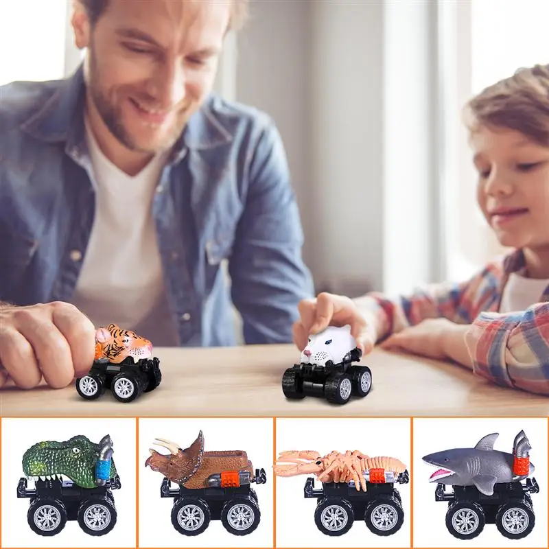 Toyvian 6PCS Pull Back Animal Cars Car Toy with Big Tire Wheel Dinosaur Party Favors Creative Gifts for Kids Children
Toyvian 6PCS Pull Back Animal Cars Car Toy with Big Tire Wheel Dinosaur Party Favors Creative Gifts for Kids Children