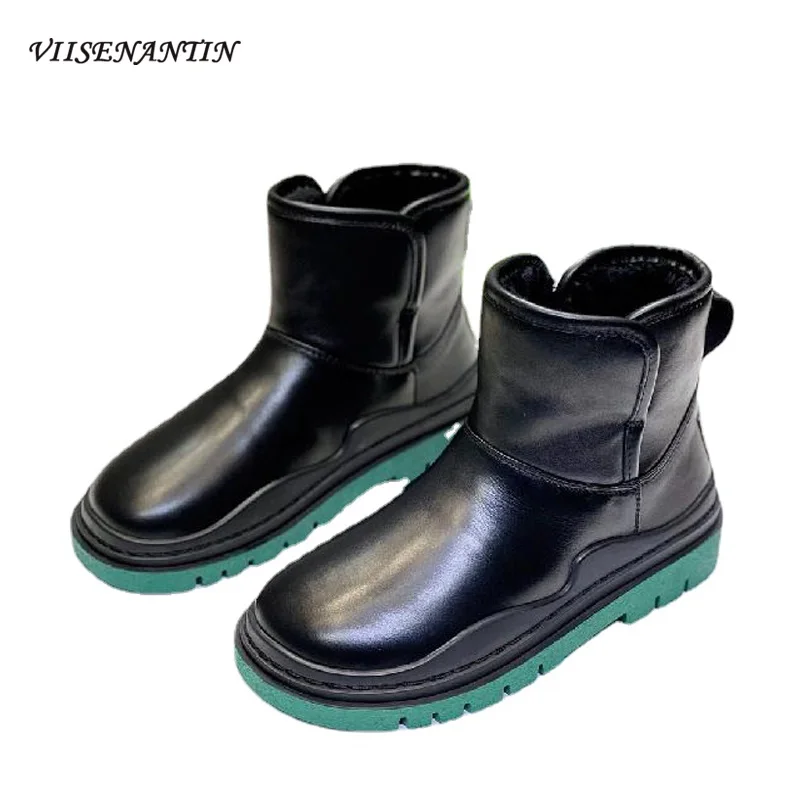 Winter Designer Trend Genuine Leather Wool Snow Boots Women's Thick-soled Short Tube Plush Lining Casual All-match Cotton Shoes
Winter Designer Trend Genuine Leather Wool Snow Boots Women's Thick-soled Short Tube Plush Lining Casual All-match Cotton Shoes