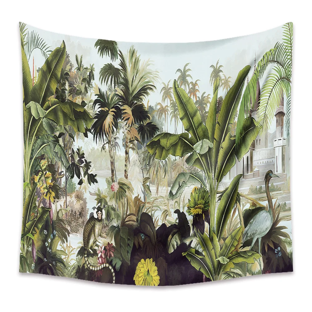 Tropical Plant Printed Tapestry Wall Hanging Nordic Ins Home Living Room Bedroom Fabric Hanging Painting Background Decoration
Tropical Plant Printed Tapestry Wall Hanging Nordic Ins Home Living Room Bedroom Fabric Hanging Painting Background Decoration