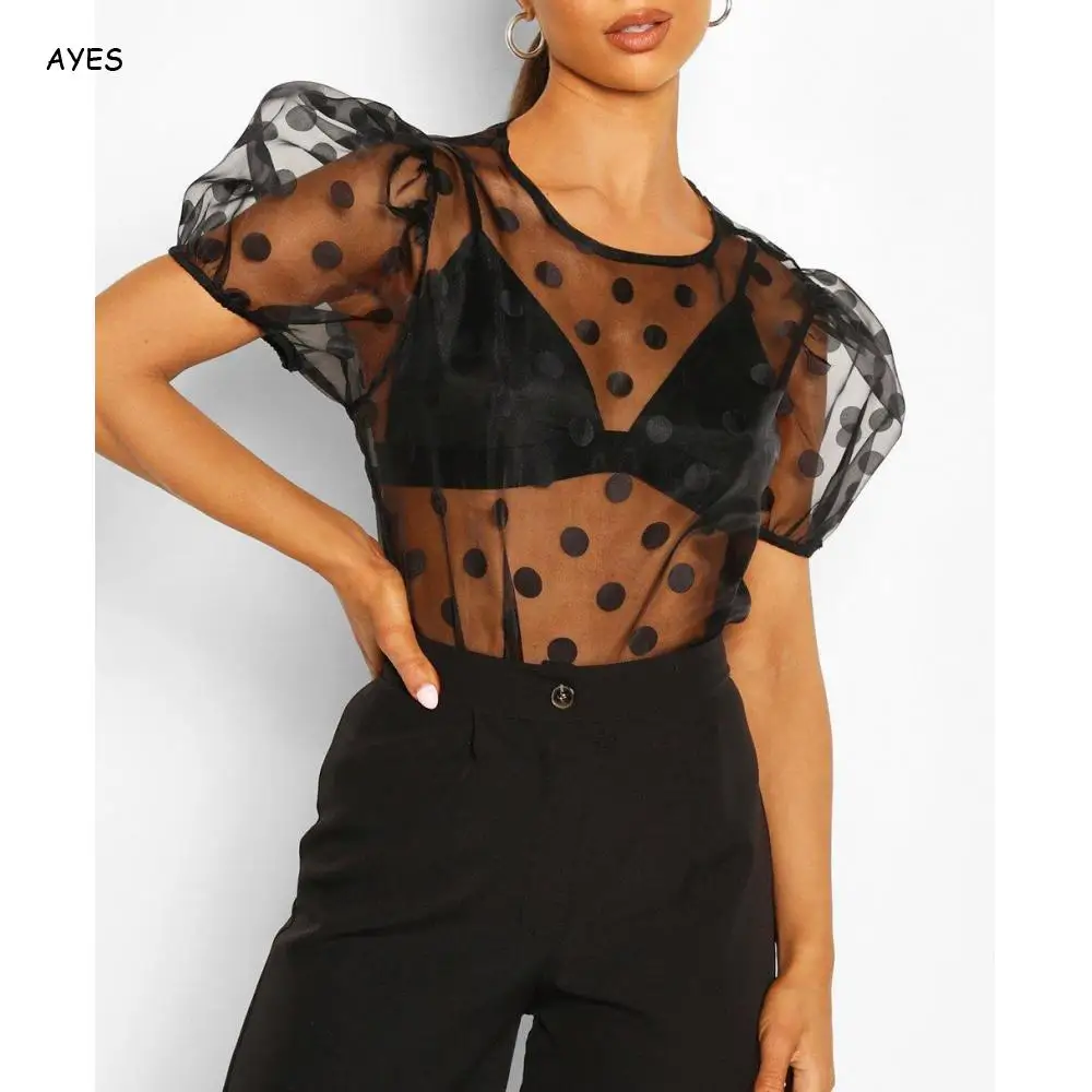 2020 летняя Современная сетчатая рубашка женская в горошек ретро блузка женская Vogue прозрачная Свободная блуза на пуговицах с пышными рукава...
2020 летняя Современная сетчатая рубашка женская в горошек ретро блузка женская Vogue прозрачная Свободная блуза на пуговицах с пышными рукава...