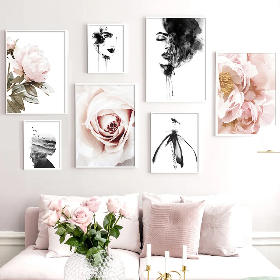 Peony Woman Ink Abstract Style Light Pink Wall Art Canvas Painting Nordic Posters And Prints Wall Pictures For Living Room Decor
Peony Woman Ink Abstract Style Light Pink Wall Art Canvas Painting Nordic Posters And Prints Wall Pictures For Living Room Decor