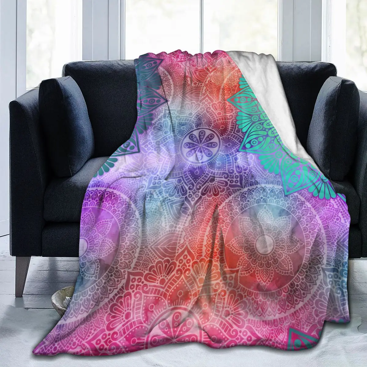 Flannel Blanket Indian Mandalas Ultra-Soft Micro Fleece Blanket for Bathrobe Sofa Bed Travel Home Winter Spring Fall
Flannel Blanket Indian Mandalas Ultra-Soft Micro Fleece Blanket for Bathrobe Sofa Bed Travel Home Winter Spring Fall