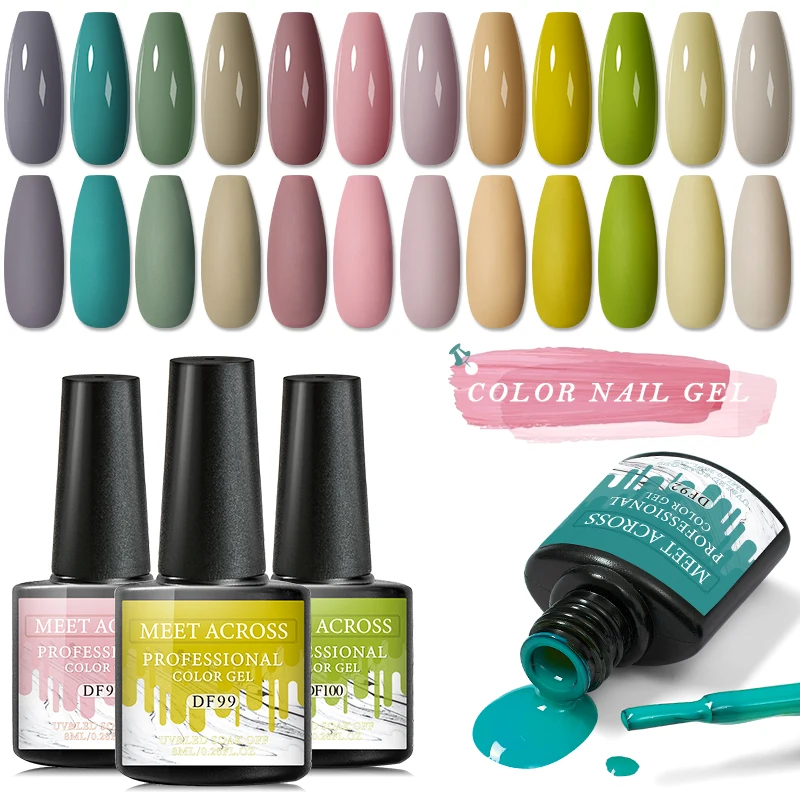 MEET ACROSS 8ml Nail Polish Color Gel Soak Off UV Gel Varnishes Nail Art Design DIY Nail Art Varnish Top Coat
MEET ACROSS 8ml Nail Polish Color Gel Soak Off UV Gel Varnishes Nail Art Design DIY Nail Art Varnish Top Coat