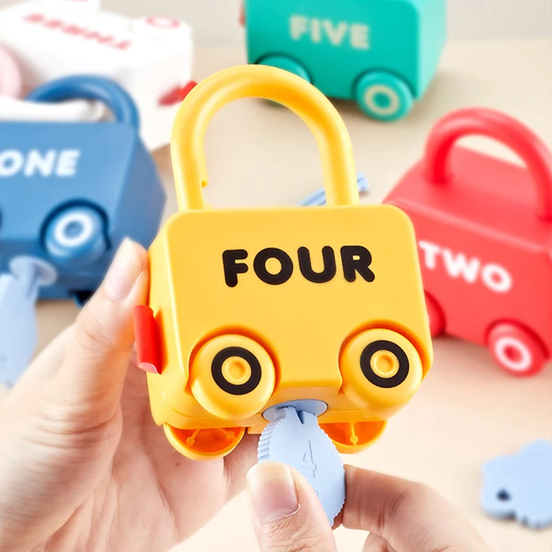 Numbers Matching & Counting Kids Learning Toys Montessori Locks Keys Car Toy For Kids Montessori Educational Toys For Children
Numbers Matching & Counting Kids Learning Toys Montessori Locks Keys Car Toy For Kids Montessori Educational Toys For Children