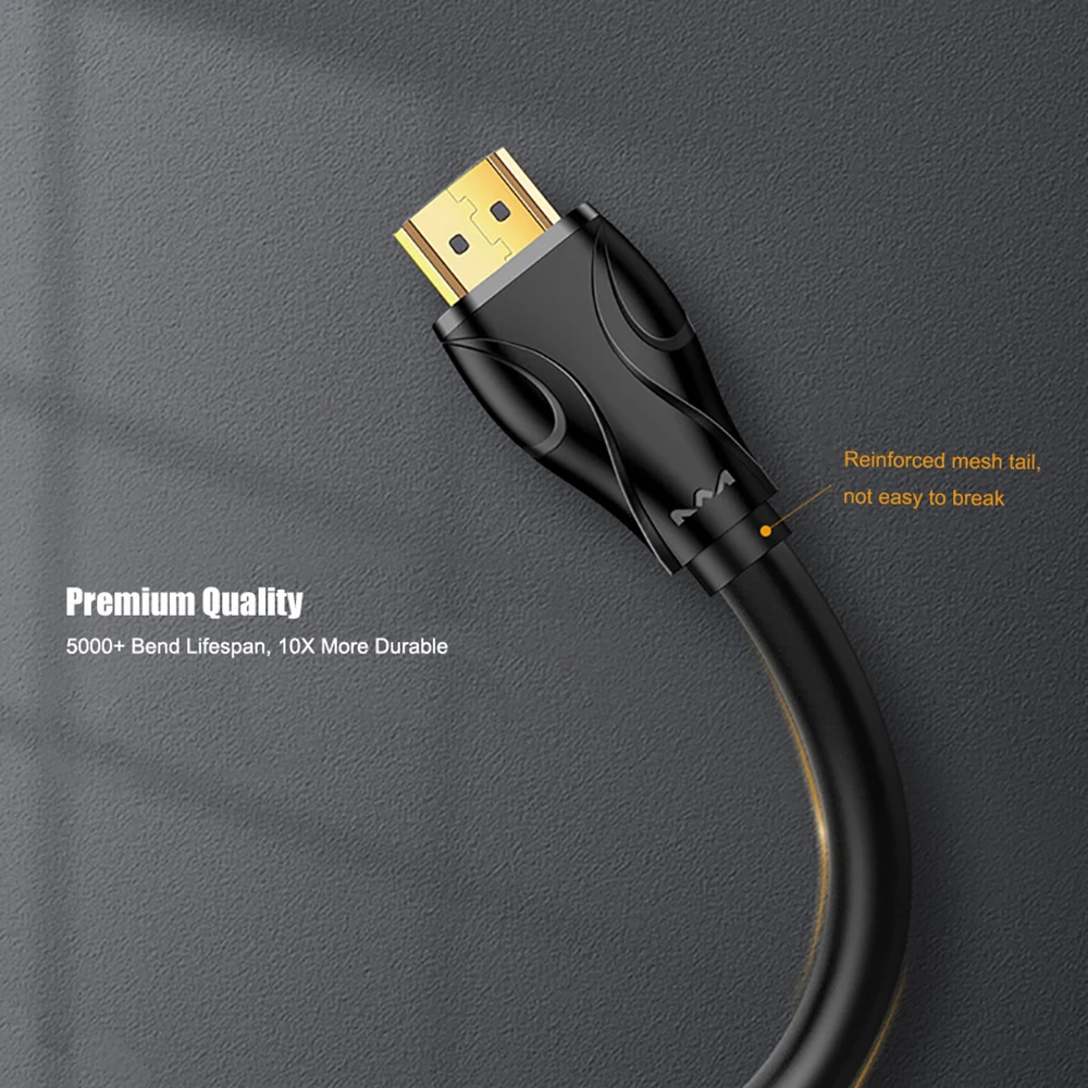 HDMI-compatible 2.0 Cable For Apple TV PS4 Splitter Switch Box 4K Audio Video Cable HDMI-compatible Cord Wire For Xiaomi Mi Box
HDMI-compatible 2.0 Cable For Apple TV PS4 Splitter Switch Box 4K Audio Video Cable HDMI-compatible Cord Wire For Xiaomi Mi Box