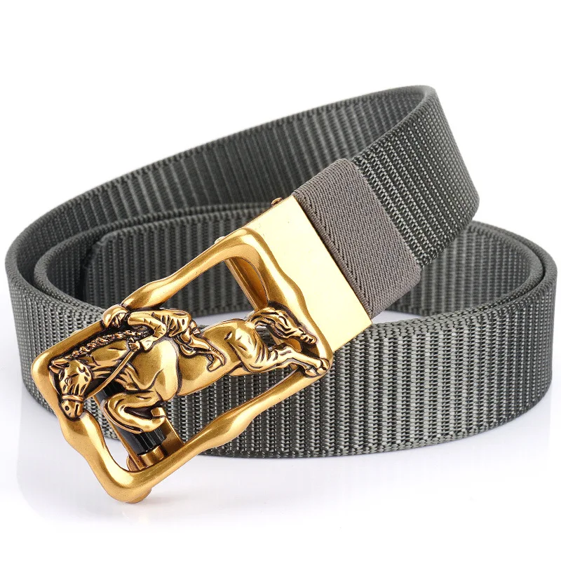 New toothless and holeless 3.5 automatic buckle nylon belt men's casual Joker belt can be customized
New toothless and holeless 3.5 automatic buckle nylon belt men's casual Joker belt can be customized