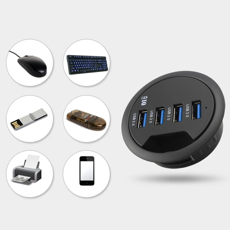 EU US Power Adapter Mounting In-Desk 4 Ports USB 3.0 Hub Multi Splitter for PC Desktop Computer Laptop Mouse Keyboard Cellphone
EU US Power Adapter Mounting In-Desk 4 Ports USB 3.0 Hub Multi Splitter for PC Desktop Computer Laptop Mouse Keyboard Cellphone
