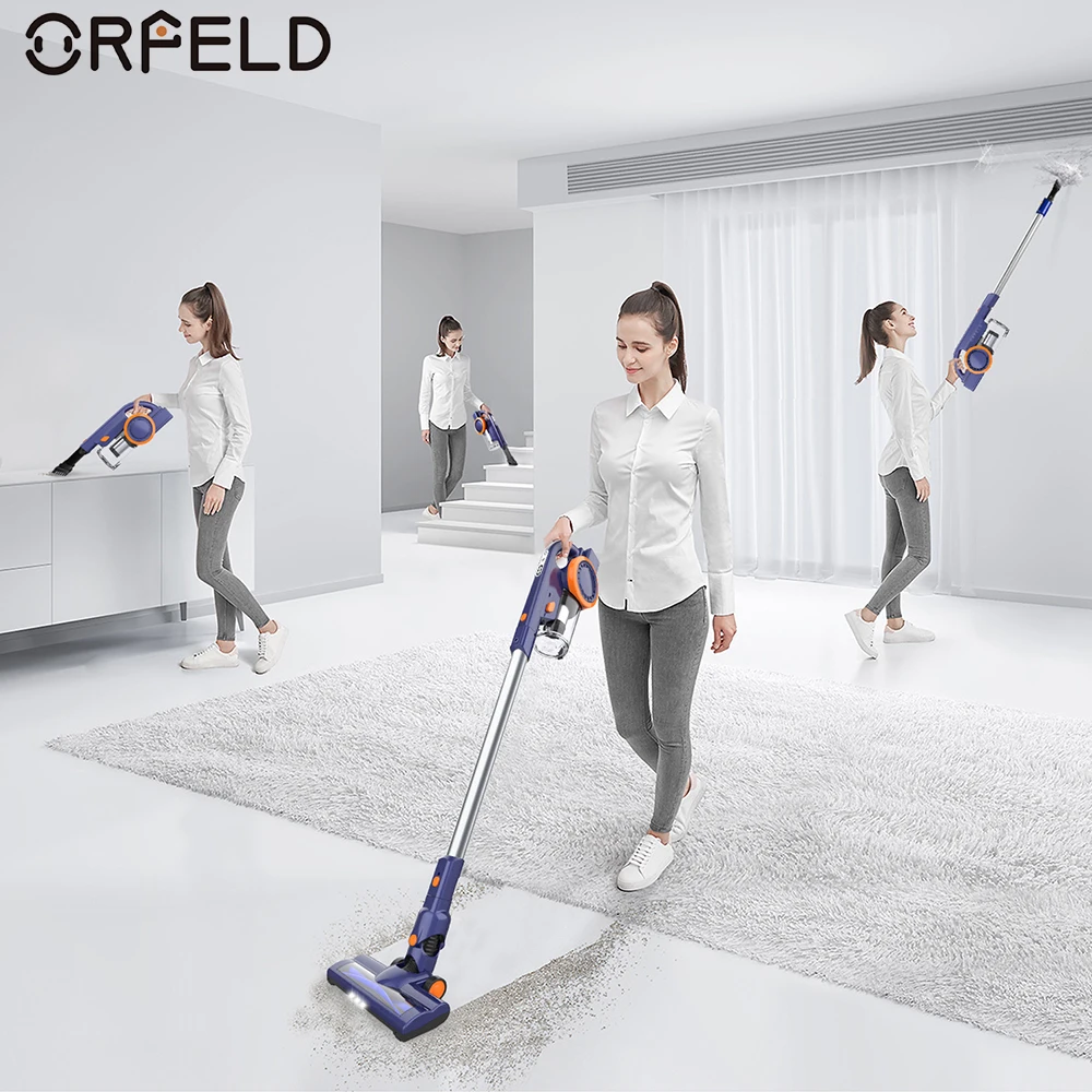 ORFELD EV679 Cordless Vacuum Cleaner 4 in 1 Powerful Suction 20Kpa Wireless Vacuum 50 Mins Runtime Home Applliance Cleaning
ORFELD EV679 Cordless Vacuum Cleaner 4 in 1 Powerful Suction 20Kpa Wireless Vacuum 50 Mins Runtime Home Applliance Cleaning