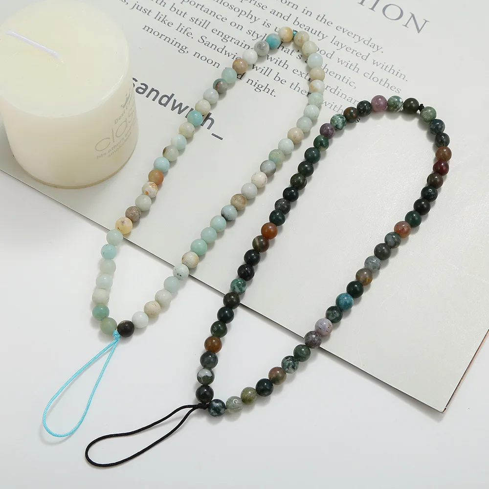 Temperament Colorful Texture Natural Round Stone Mobile Phone Ornaments Women's Anti-Lost Lanyard Chain Jewelry Accessories Gift
Temperament Colorful Texture Natural Round Stone Mobile Phone Ornaments Women's Anti-Lost Lanyard Chain Jewelry Accessories Gift