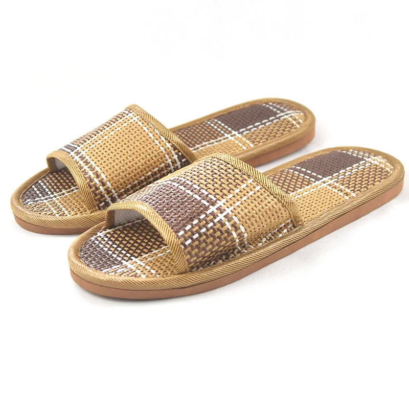 Fashion Natural Unisex Summer Bathroom Man Woman Girls Indoor PVC Bamboo Weaving Rattan Grass Flax Slippers Couples
Fashion Natural Unisex Summer Bathroom Man Woman Girls Indoor PVC Bamboo Weaving Rattan Grass Flax Slippers Couples