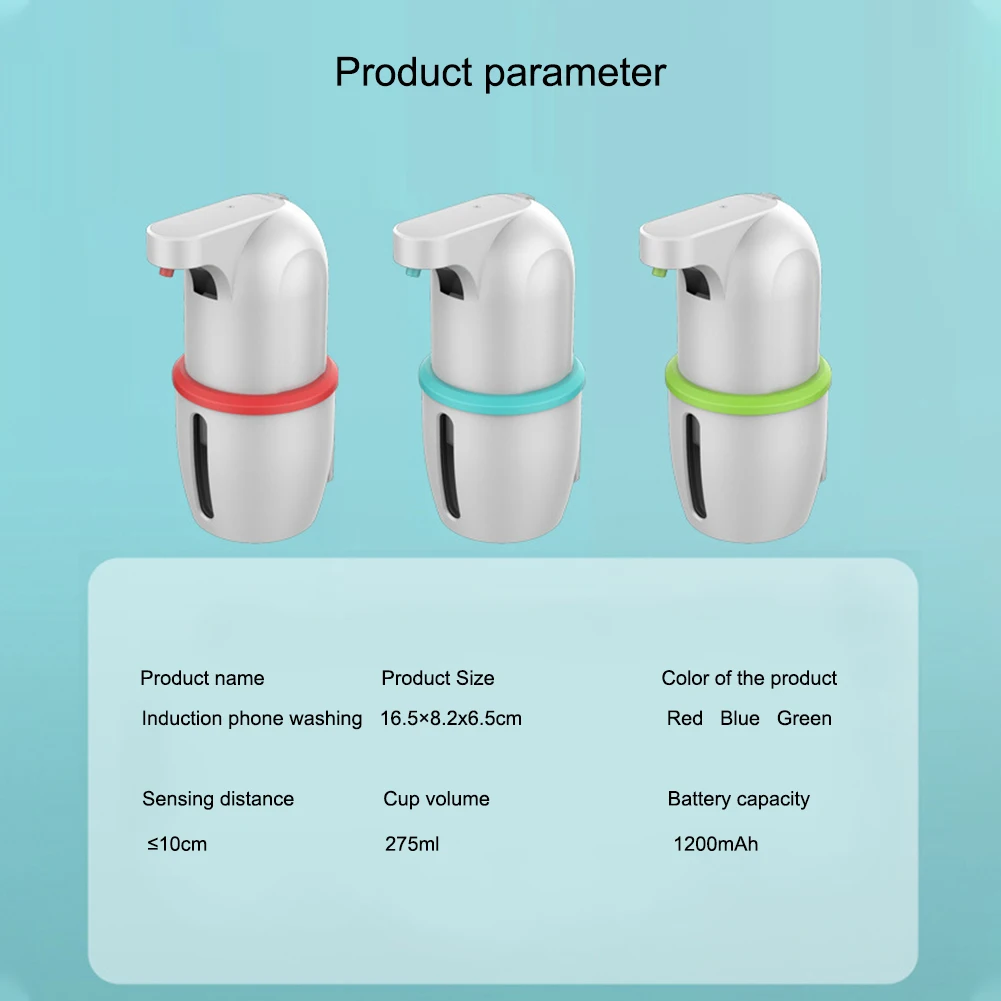 275ML Automatic Soap Dispenser Touchless High Capacity Foam Soap Dispenser for Bathroom Kitchen Hotel Restaurant
275ML Automatic Soap Dispenser Touchless High Capacity Foam Soap Dispenser for Bathroom Kitchen Hotel Restaurant