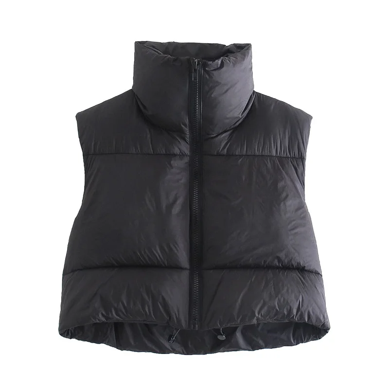 2021 Women Fashion Brown Cropped Vest Coat Female Stand Collar Zipper Waistcoat Ladies Casual Outerwear
2021 Women Fashion Brown Cropped Vest Coat Female Stand Collar Zipper Waistcoat Ladies Casual Outerwear