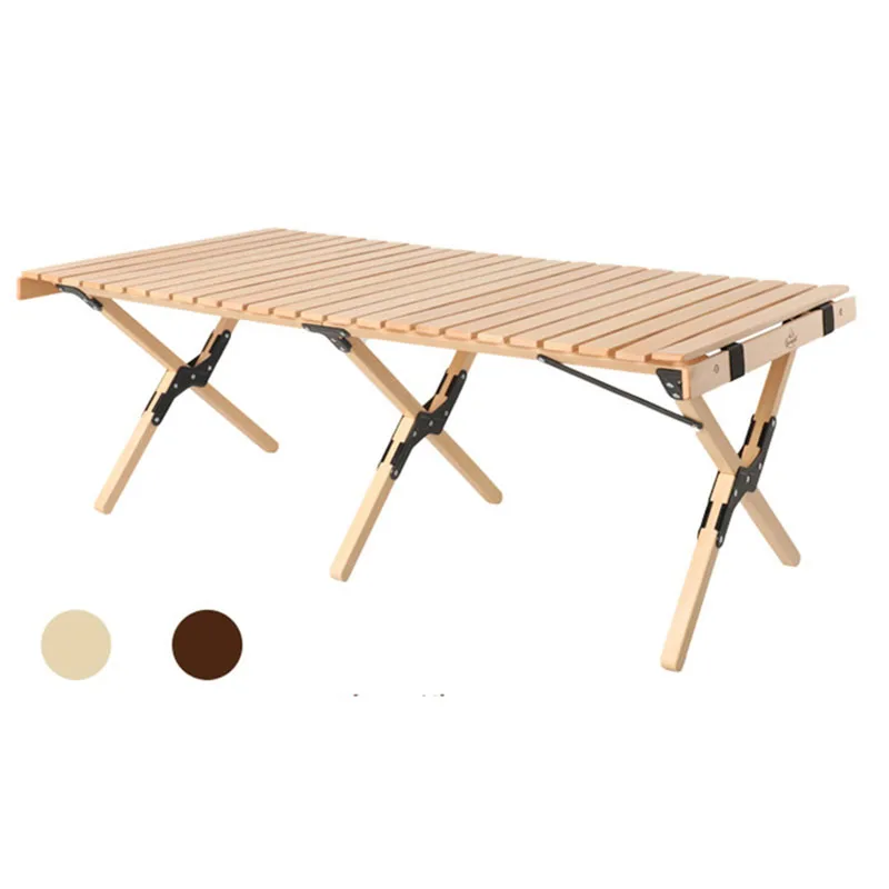 

Стол складной из массива дерева для кемпинга, портативный складной стол для пикника на открытом воздухе, деревянный стол для кекса и яиц в р...