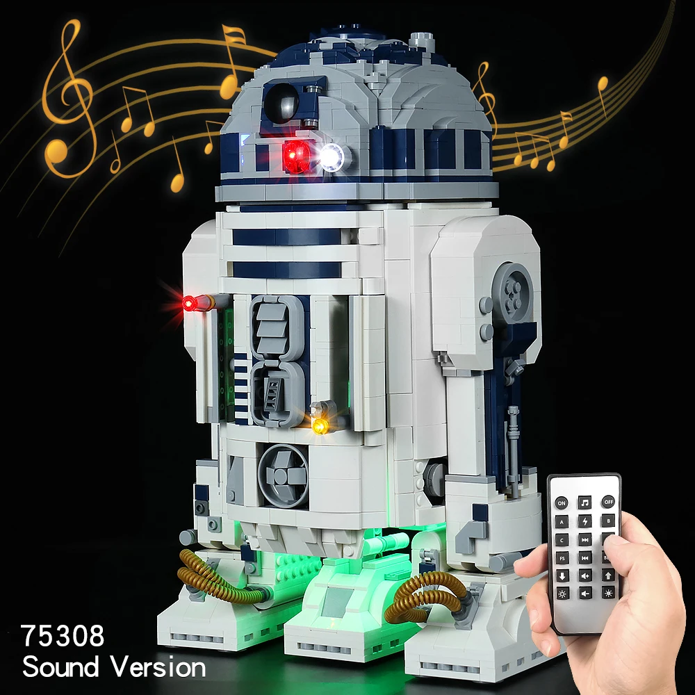 Light Kit Set For 75308 LED Lighting Set For R2-D2 Robot Building Blocks Model (NOT include the Lego Set) 
Light Kit Set For 75308 LED Lighting Set For R2-D2 Robot Building Blocks Model (NOT include the Lego Set)