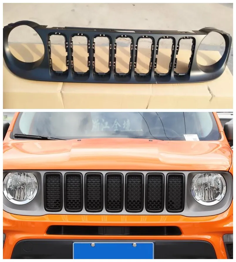 High quality ABS BLack Mesh Grille Trim Racing Grills Fits For Jeep Renegade 2016 2017 2018 2019
High quality ABS BLack Mesh Grille Trim Racing Grills Fits For Jeep Renegade 2016 2017 2018 2019