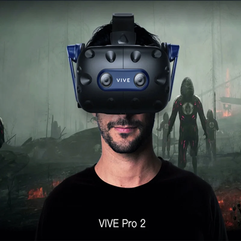 HTC vive Pro 2 helmet virtual reality head display VR somatosensory game console 3D intelligent eye lens Wearable 
HTC vive Pro 2 helmet virtual reality head display VR somatosensory game console 3D intelligent eye lens Wearable