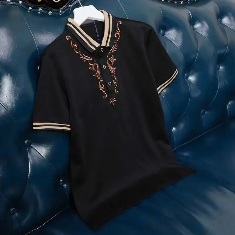 Men's 2021 New Summer Shirts Men's Short-sleeved T-shirts Men's Tops European and American Men's Lapel Half-sleeved Shirts
Men's 2021 New Summer Shirts Men's Short-sleeved T-shirts Men's Tops European and American Men's Lapel Half-sleeved Shirts