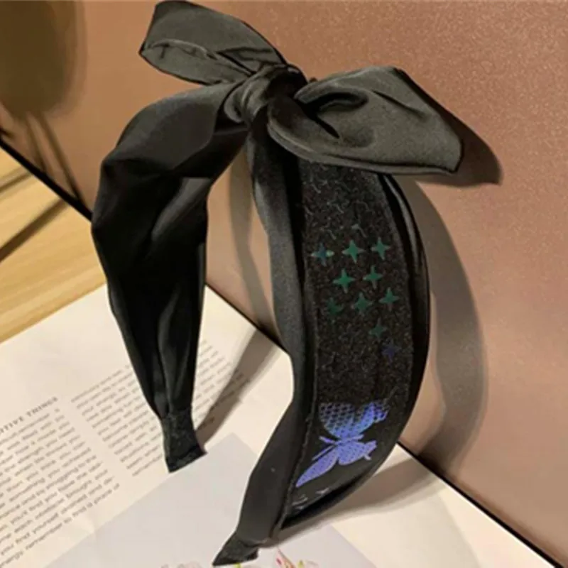Shiny Butterfly Decorated Plain Headband for Women Top Bow Knotted Hairband Wide Adults Elegant Headdress Hair Hoop Head Band
Shiny Butterfly Decorated Plain Headband for Women Top Bow Knotted Hairband Wide Adults Elegant Headdress Hair Hoop Head Band