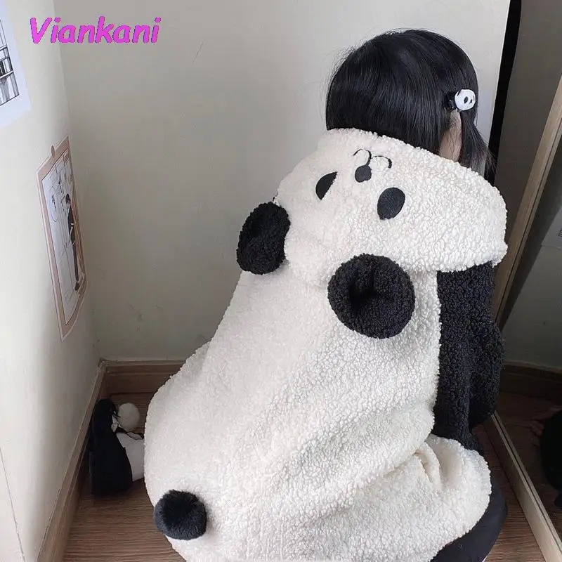 Autumn Winter Kawaii Hoodie Women Panda Ears Sweatshirt Oversized 2022 Fashion Cute Tops Warm Patchwork Button Up Coat Women
Autumn Winter Kawaii Hoodie Women Panda Ears Sweatshirt Oversized 2022 Fashion Cute Tops Warm Patchwork Button Up Coat Women