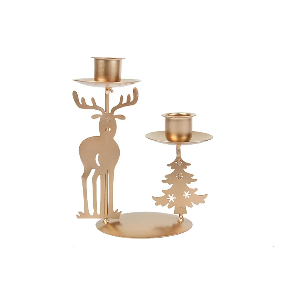 1pc Christmas Candlestick Holders Table Candle Holders Metal Ornaments Table Decor For Christmas Parties/weddings/home Decor
1pc Christmas Candlestick Holders Table Candle Holders Metal Ornaments Table Decor For Christmas Parties/weddings/home Decor