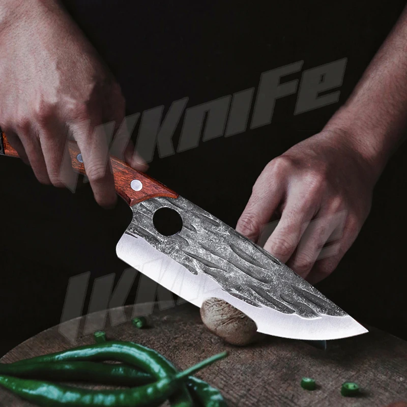 Кухонный нож из кованой нержавеющей стали мясника 7 5 дюйма в сербском стиле