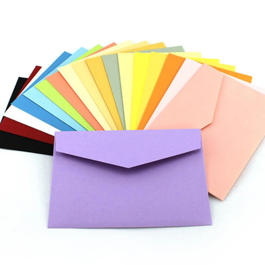 10 шт. пустая бумага энемеелопа красочный ретро-конверт с приглашением на