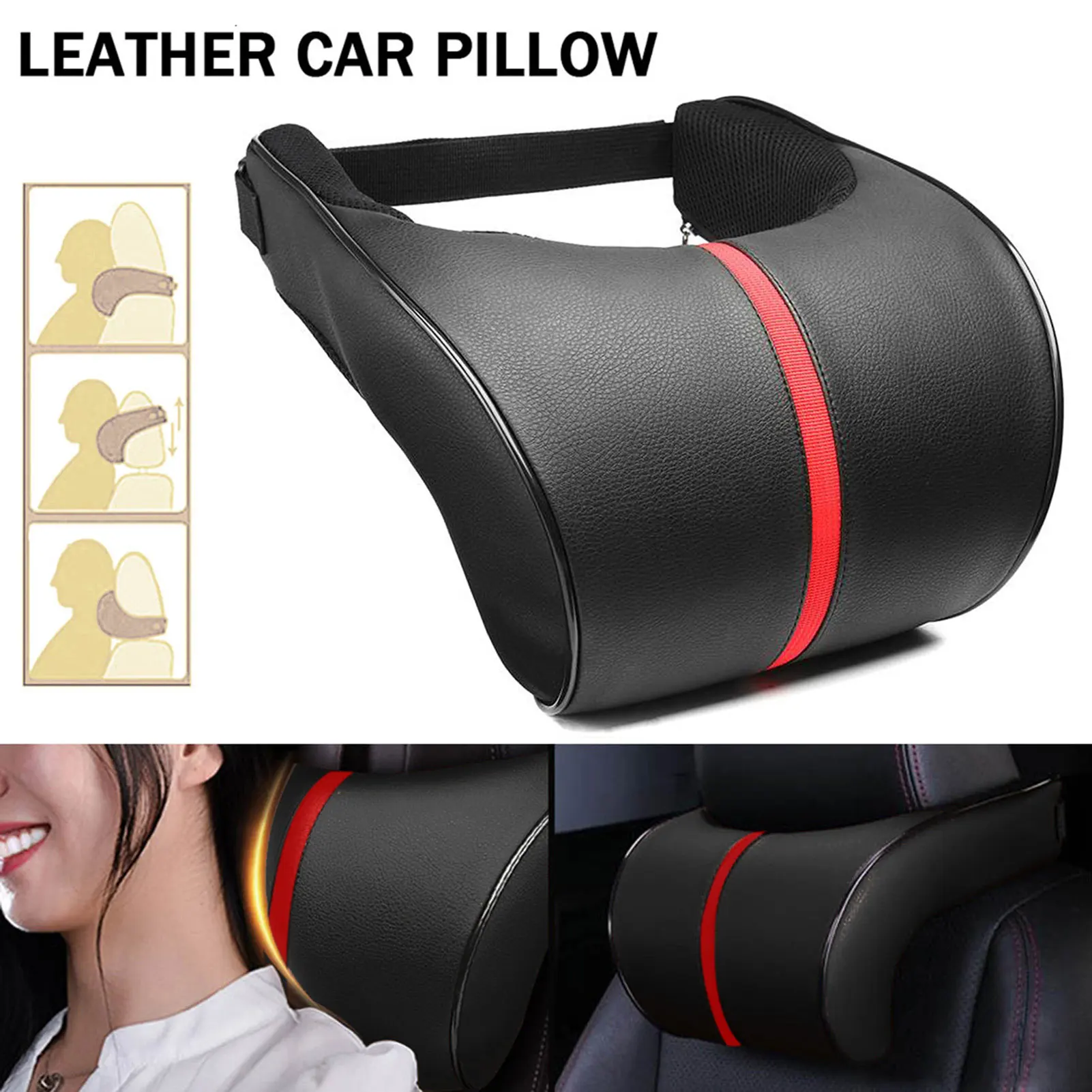 Soft Memory Foam Auto Car Seat Head Pillow Neck Protector Headrest Cushion Pad PU Adjustment Auto Neck Rest Lumbar Pillows
Soft Memory Foam Auto Car Seat Head Pillow Neck Protector Headrest Cushion Pad PU Adjustment Auto Neck Rest Lumbar Pillows