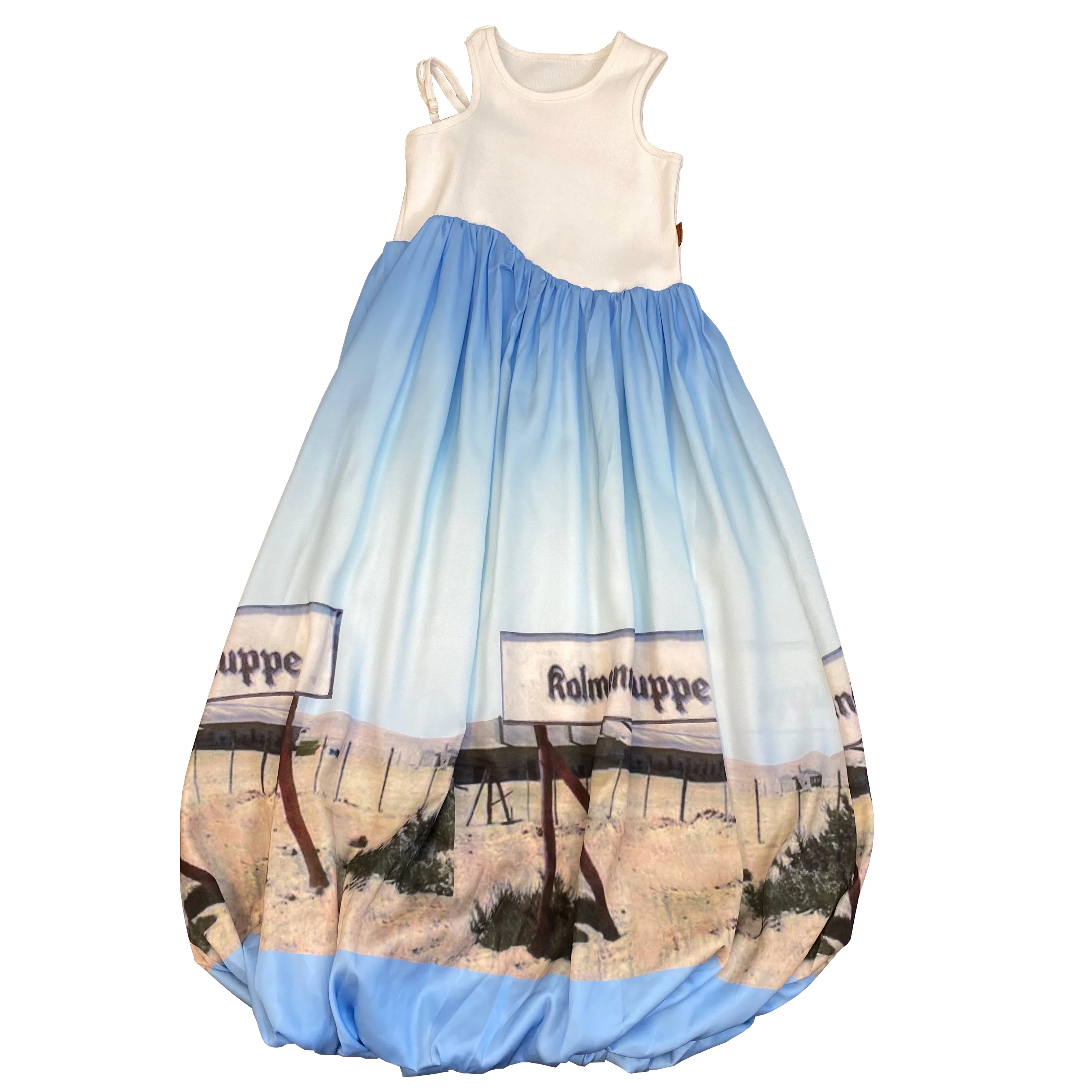 ZCSMLL 2021 summer round neck sleeveless single shoulder strap summer stitching puffy design sense holiday style dress
ZCSMLL 2021 summer round neck sleeveless single shoulder strap summer stitching puffy design sense holiday style dress