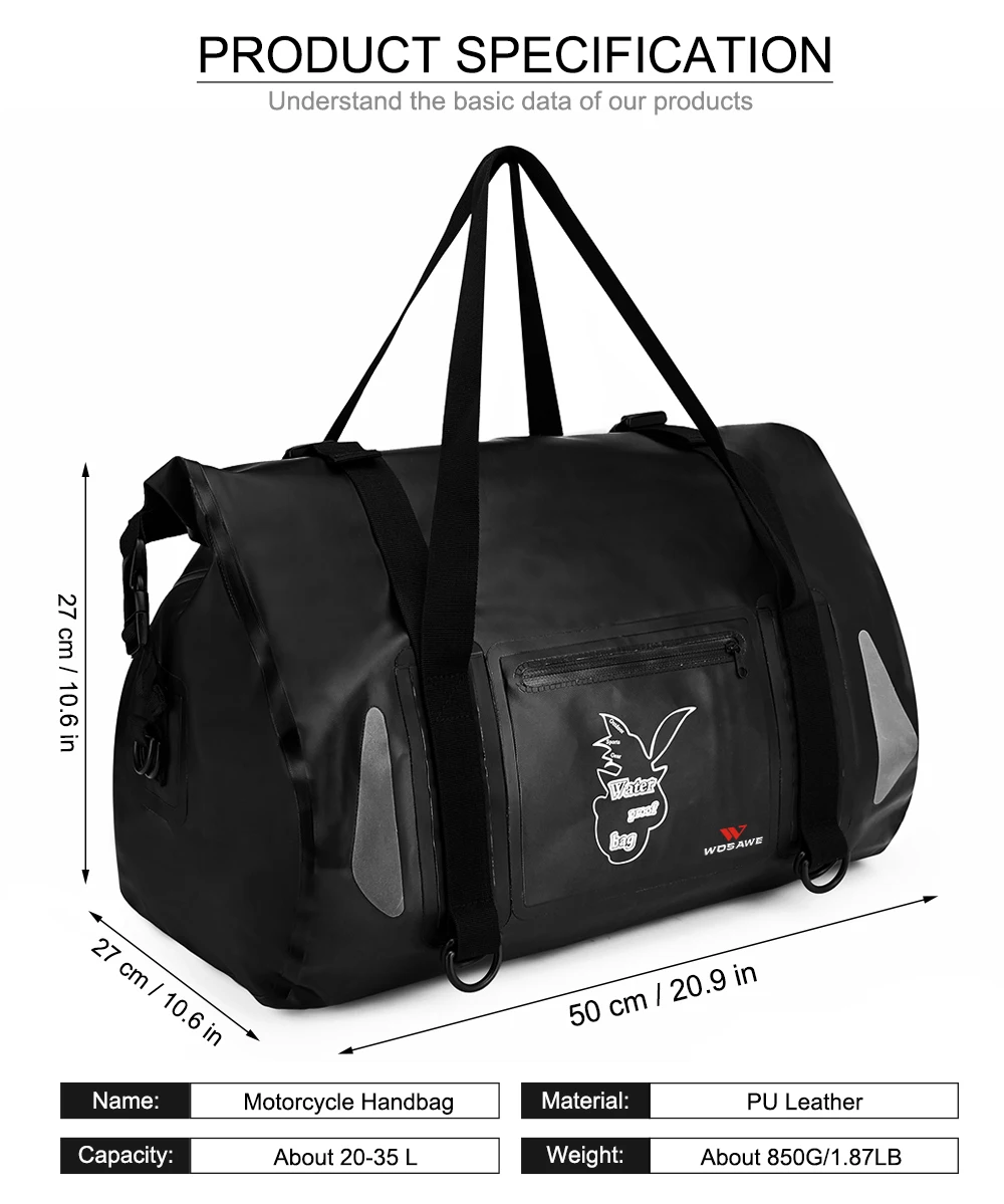 WOSAWE Waterproof Moto Back Backpack Storage Bag Moto Tail Bag Reflective Suitcase for Motorcycle Racing Rear Motorcycle Bag 50
WOSAWE Waterproof Moto Back Backpack Storage Bag Moto Tail Bag Reflective Suitcase for Motorcycle Racing Rear Motorcycle Bag 50