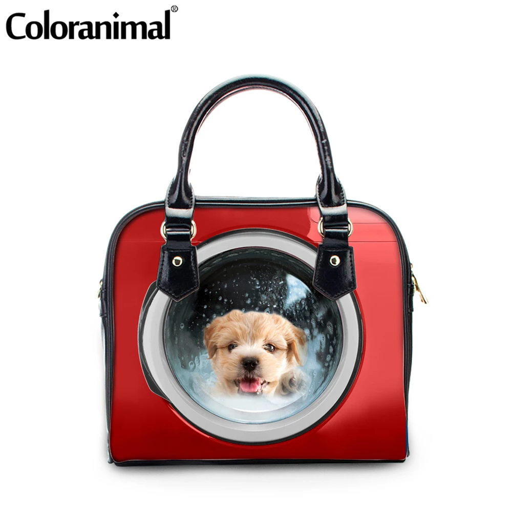 Модные женские сумки на плечо Coloranimal сумка тоут для милых собак/кошек домашних