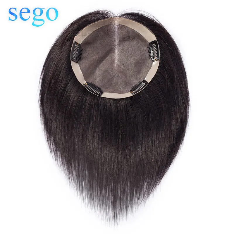 SEGO 6 дюймов 15x15 см прямые тонкие монохромные волосы для женщин натуральные