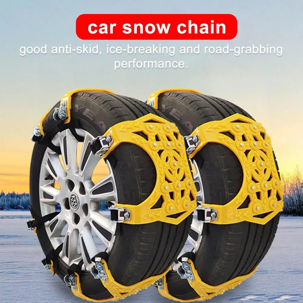 6PCS Auto Tire Snow Chains Anti-Skip Belt Safe Driving For Snow Ice Sand Muddy Offroad Universal For Most Car SUV VAN Wheel
6PCS Auto Tire Snow Chains Anti-Skip Belt Safe Driving For Snow Ice Sand Muddy Offroad Universal For Most Car SUV VAN Wheel