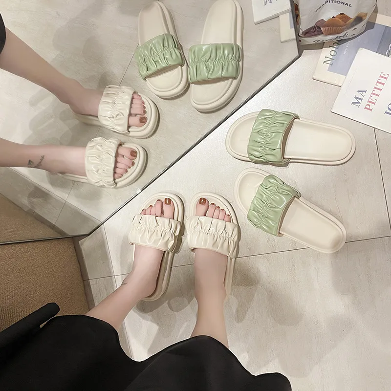 Female Shoes Slippers Flat Med Luxury Slides Platform Lady Summer Clogs Woman 2021 Designer Girl Beach PU Shoes Woman 2021 Slipp
Female Shoes Slippers Flat Med Luxury Slides Platform Lady Summer Clogs Woman 2021 Designer Girl Beach PU Shoes Woman 2021 Slipp