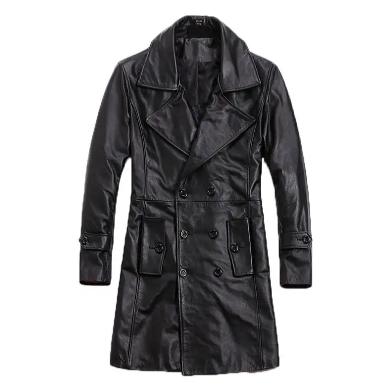 Brand HOT New 2021 Winter Genuine Leather jacket Men Slim Long Windbreaker Coat Lining quilted to keep warm Mens Cowhide jackets
Brand HOT New 2021 Winter Genuine Leather jacket Men Slim Long Windbreaker Coat Lining quilted to keep warm Mens Cowhide jackets