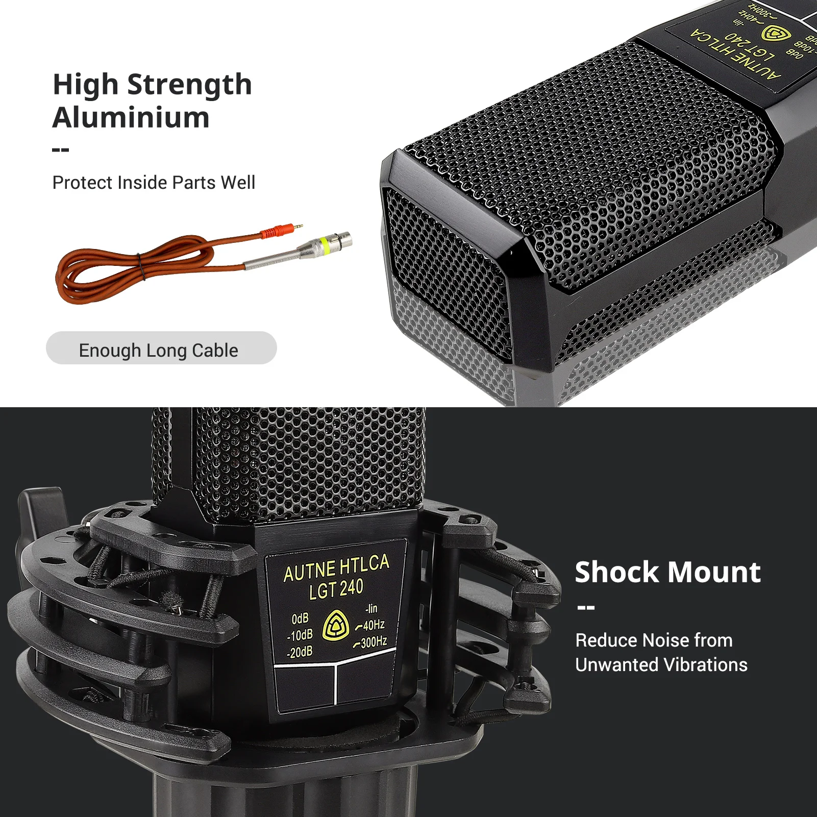 Muslady Large Diaphragm Cardioid Condenser Microphone Unidirectional Mic with Shock Mount Cable for Gaming Podcasting Recording
Muslady Large Diaphragm Cardioid Condenser Microphone Unidirectional Mic with Shock Mount Cable for Gaming Podcasting Recording