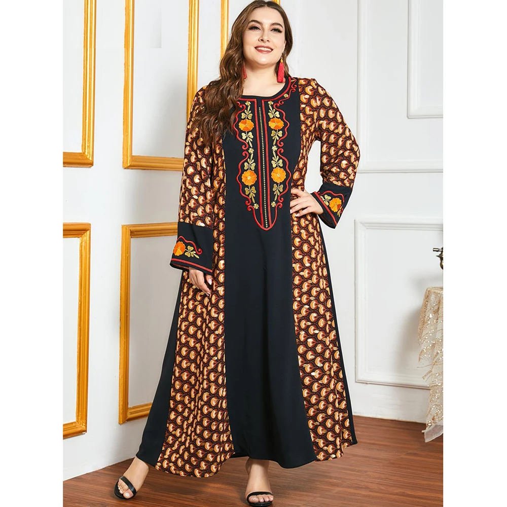 Dubai Muslim Women Kaftan Embroidery Long Dress O-neck Arab Jilbab Turkish Vintage Printed Abaya Ethnic Middle East Ramadan New
Dubai Muslim Women Kaftan Embroidery Long Dress O-neck Arab Jilbab Turkish Vintage Printed Abaya Ethnic Middle East Ramadan New