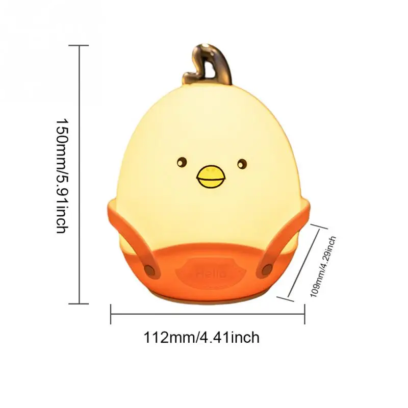 Kids Fun Cute Chicken Tap Glowing Toy Pink Blue Bedside LED Night Light Soft Silicon Touch Control Bedroom Sleep Lamp Child Toy
Kids Fun Cute Chicken Tap Glowing Toy Pink Blue Bedside LED Night Light Soft Silicon Touch Control Bedroom Sleep Lamp Child Toy