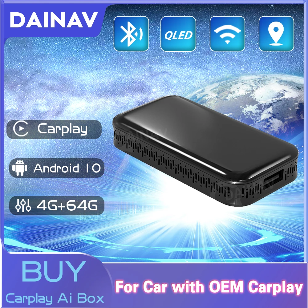 Android 10,0 Box Carplay Ai Box новая версия 4 + 64G беспроводной для Apple Carplay Android Авто Google TV Box Автомобильный мультимедийный плеер
Android 10,0 Box Carplay Ai Box новая версия 4 + 64G беспроводной для Apple Carplay Android Авто Google TV Box Автомобильный мультимедийный плеер