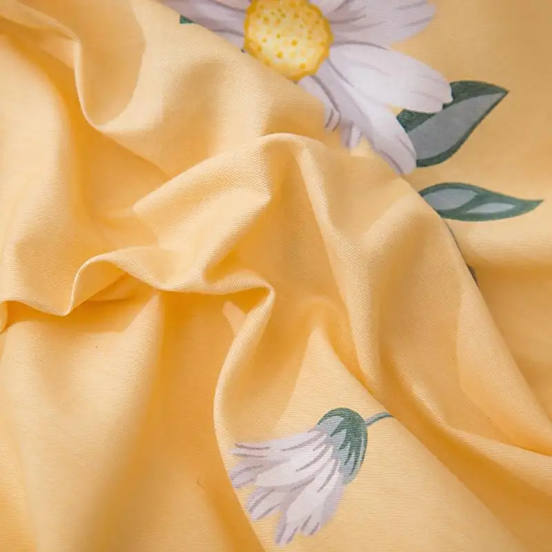 J Yellow Flower Bedding Set Pure Cotton Simple Duvet Cover Bedspread Flat Sheet Pillowcase Single Double Queen King Bed Linen
J Yellow Flower Bedding Set Pure Cotton Simple Duvet Cover Bedspread Flat Sheet Pillowcase Single Double Queen King Bed Linen