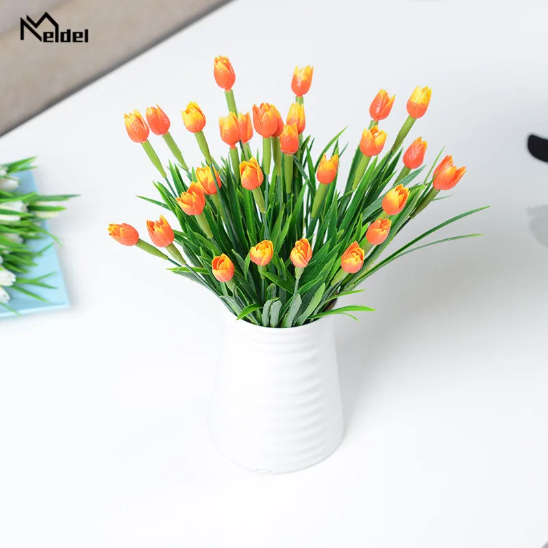 7 Heads Tulip Artificial Flowers Branch Plastic Tulip Artificial Bouquet Real Touch Fake Flowers for Wedding Home Table Decor
7 Heads Tulip Artificial Flowers Branch Plastic Tulip Artificial Bouquet Real Touch Fake Flowers for Wedding Home Table Decor